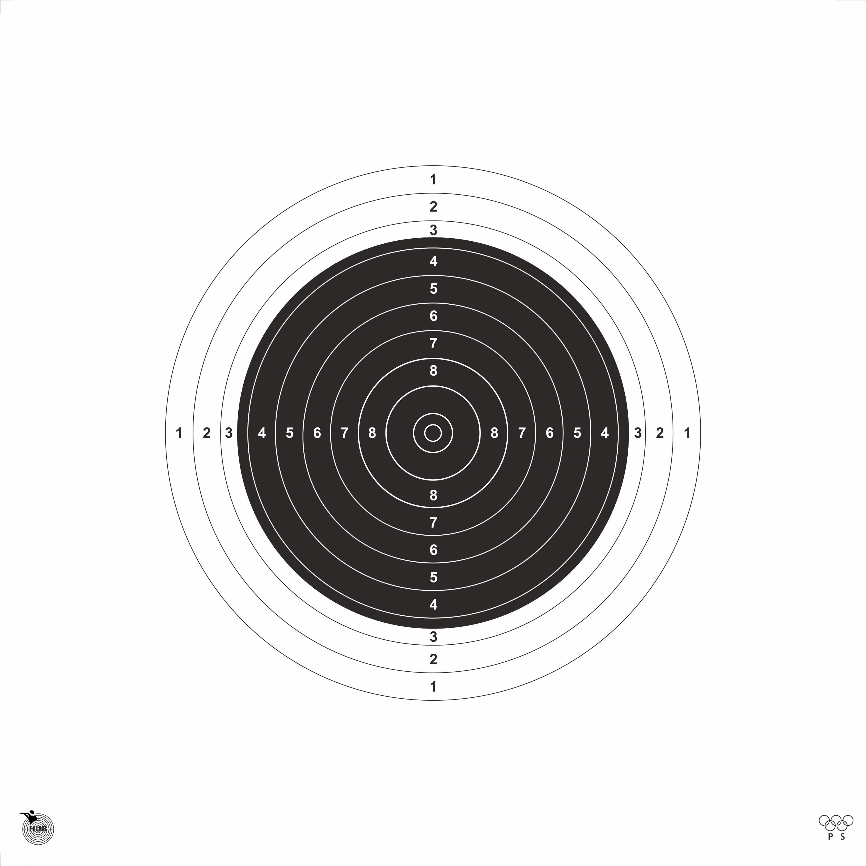 50 Meter Rifle Target (200 Targets)